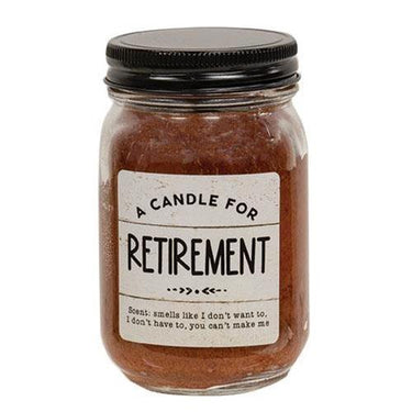 A Candle For Retirement BMS Pint Jar Candle - The Fox Decor